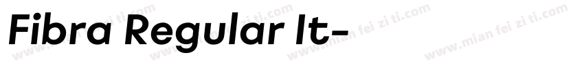 Fibra Regular It字体转换